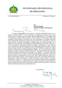 Interwencja Zarządu DIR w sprawie