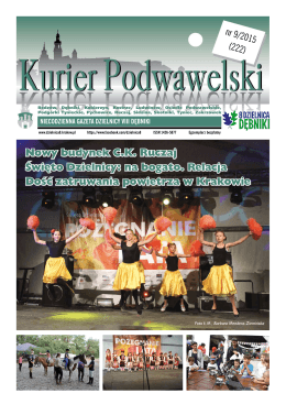 Kurier Podwawelski - 9/2015 - Dębniki, Dzielnica VIII Krakowa