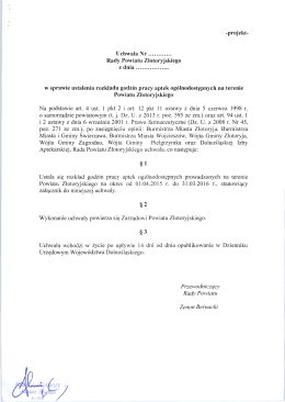 6. w sprawie ustalenia rozkłądu godzin pracy aptek