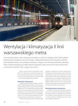 Wentylacja i klimatyzacja II linii warszawskiego metra