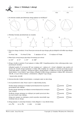 Wielokąty i okręgi