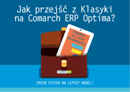 Jak przejść z Klasyki na Comarch ERP Optima?
