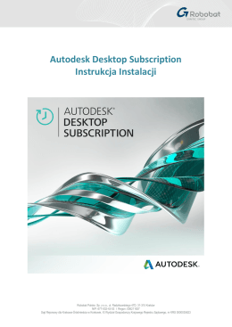 Autodesk Desktop Subscription Instrukcja Instalacji