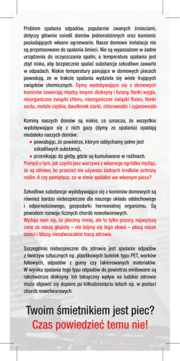 Ulotka na temat spalania odpadów str. 2