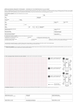 oświadczenie sprawcy wypadku statement of the perpetrator of an