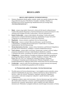 Regulaminu - akademiainwestor.pl