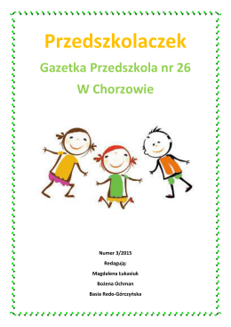 Przedszkolaczek - Przedszkole nr 26 w Chorzowie