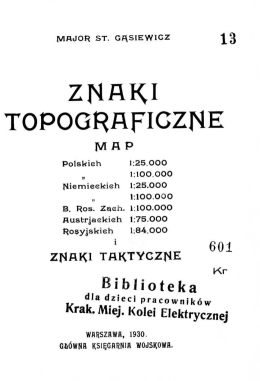 Znaki topograficzne map