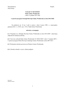Uchwała Nr XII/130/2015 Rady Gminy Wodzierady z dnia 16