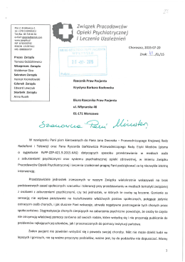 PDF 611 KB - Biuro Rzecznika Praw Pacjenta