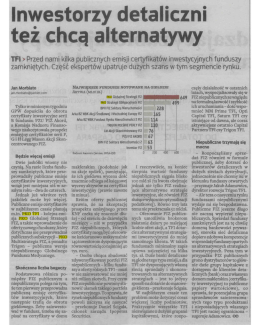 Inwestorzy detaliczni też chcą alternatywy