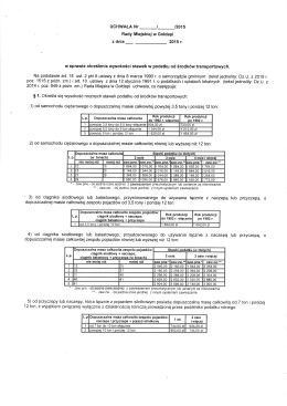 UCHWAŁA Nr I [2015 Rady Miejskiej w Gołdapi