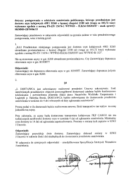 dotyczy: postępowania o udzielenie zam&oacute;wienia - SKM