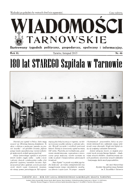 180 lat STAREGO Szpitala w Tarnowie