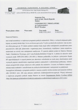 n ARCHIWUM PAŃSTWOWE WZIELONE] GÓRZE