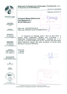Wodociągi - Wałbrzych