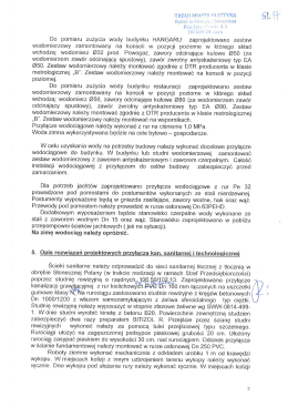 wodomierzowy zamontowany na konsoli w pozycji poziome w