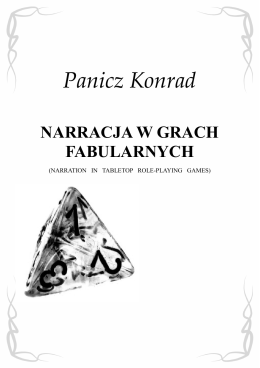 Narracja w grach fabularnych by Konrad Panicz