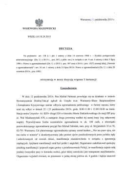 Wojewoda podtrzymał zakaz