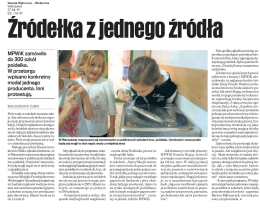"Źr&oacute;dełka z jednego źr&oacute;dła" - Gazeta Wyborcza