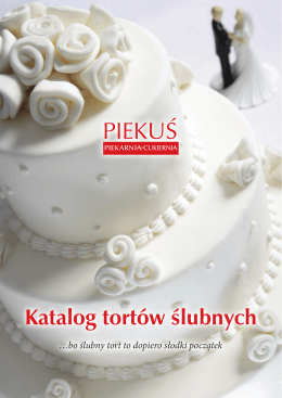 Katalog tortów ślubnych