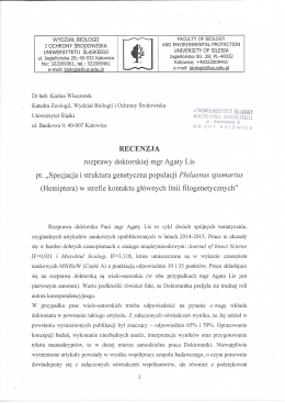 Recenzja - Dr hab. K. Wieczorek