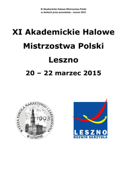XI Akademickie Halowe Mistrzostwa Polski Leszno