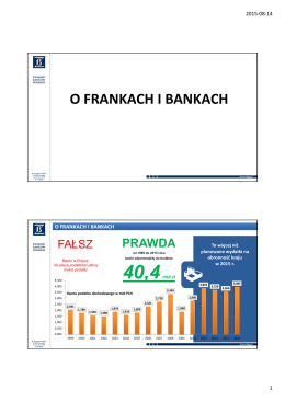 O FRANKACH I BANKACH - Związek Banków Polskich