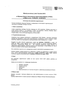 FACHHOCHSCHULE DER SĹCHSlSCHEN VERWALTUNG