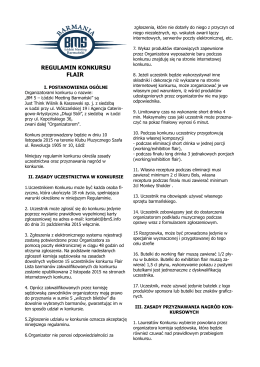 regulamin - BM5 - Łódzki Meeting Barmański 2015