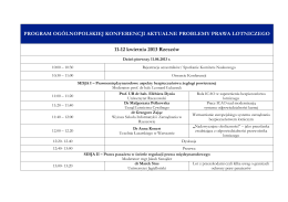 Program Konferencji 2013