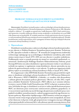 4 Wojciech SOKÓLSKI SPZP CORRPOL Gdańsk PROBLEMY