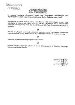 GMINY - BIP - Urząd Gminy Oleśnica