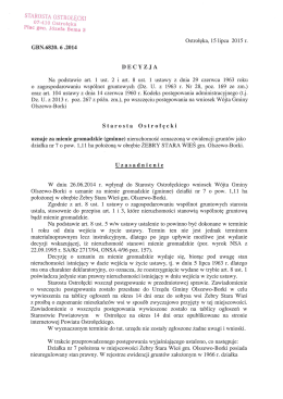 STAROSTA OSTROŁĘCKI