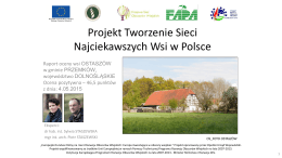 Tworzenie Sieci Najciekawszych Wsi w Polsce"