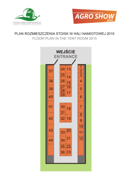 Plan AGRO SHOW 2015-stoiska w hali.cdr
