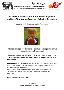 Plakat konferencji - Pro-Mama