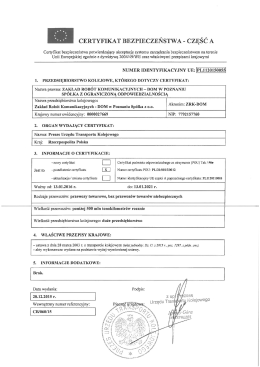 certyfikat bezpieczenstwa - częśc a