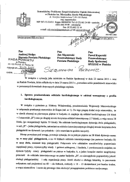 Stanowisko Dyrektora SP ZZOZ w Płońsku J&oacute;zefa