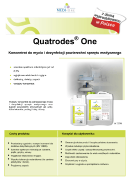 Quatrodes ® One Koncentrat do mycia i dezynfekcji powierzchni