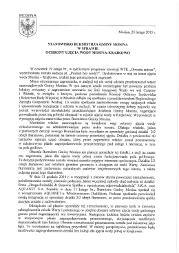 Stanowisko Burmistrza gminy Mosina ws działki 2/2 w odniesieniu