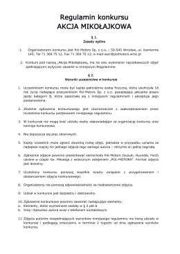 Regulamin konkursu AKCJA MIKOŁAJKOWA - Pol
