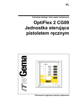 OptiFlex 2 CG09-pl - Ewa Mendel, urządzenia do malowania
