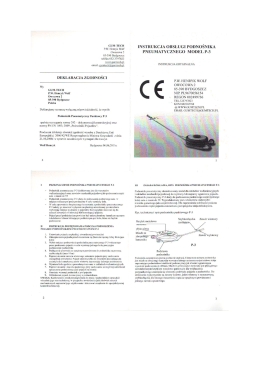 pobierz instrukcję obsługi podnośnika P3 w PDF