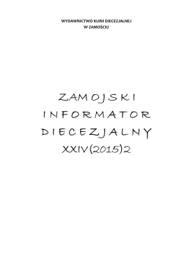 pobierz ZID XXIV(2015) - Diecezja Zamojsko