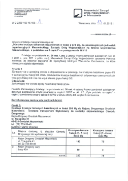 pytania i odpowiedzi - Mazowiecki Zarząd Dróg Wojewódzkich w