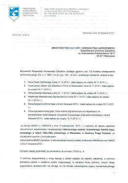 WOJEWÓDZKI ul. Nowy Śwrat 18/20, 004373 Warszawa