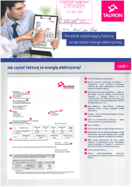 Jak czytać fakturę za energię elektryczną?
