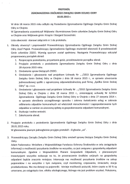 Chojna, 18.05.2015 r. - Biuletyn Informacji Publicznej Związku Gmin