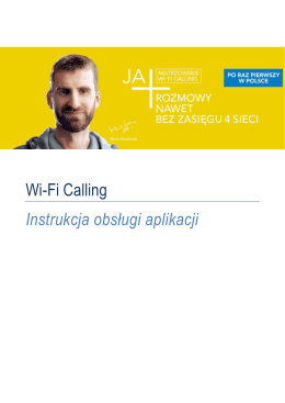 Instrukcja obsługi aplikacji WI-FI Calling